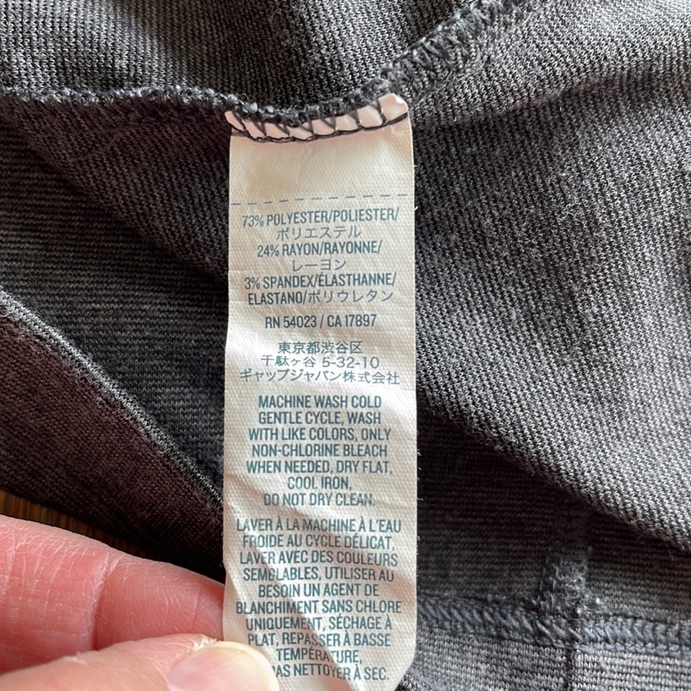 Old Navy dress midi length body fitted charcoal heather long sleeves size Small - Picture 14 of 15